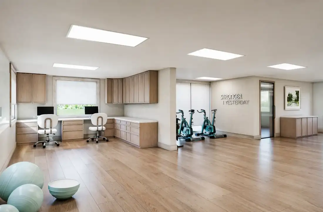 Rehabilitation gym at North Beach Rehabilitation Center, North Miami Beach FL